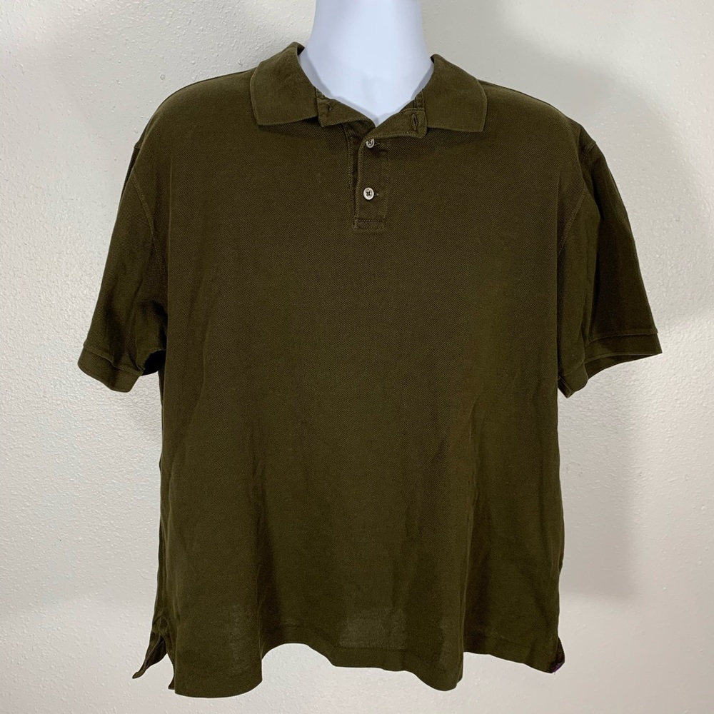 Ralph Lauren Purple Label Brown Polo Shirt Size XL